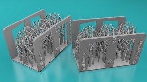 Lamp wire cover - large type 1 - 3 pieces - 1:35