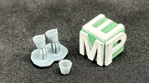 Wiadra ocynk - 2 sztuki - 1:48