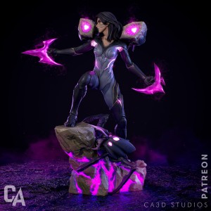 Kai'Sa (LoL) + transparent parts - various scales
