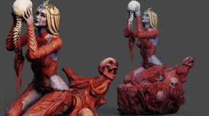 Orin the Red (Baldur's Gate 3) - various scales