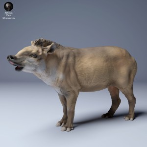 Tapir amerykański - stojący - 2 sztuki - 1:35