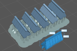 Low road barrier - 5 pieces - 5mm