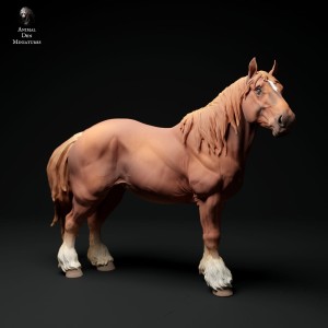 Suffolk Punch - klacz stojąca - 1 sztuka - 1:72