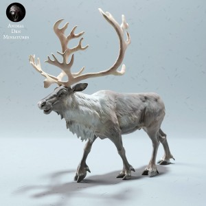 Reindeer (caribou) - male walking - 1 piece - 1:35