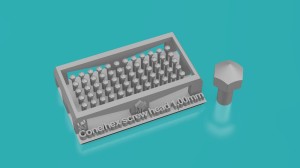 Rivets - coned hex bolt head - 50-60 pieces