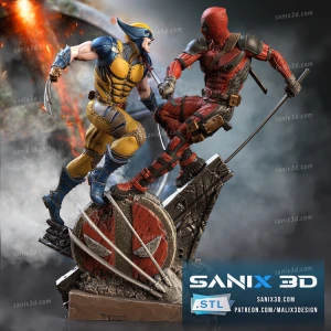 Deadpool vs Wolverine - różne skale