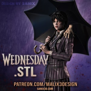 Wednesday Addams - various scales