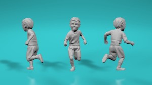 Children - little boy running (pose no 8) - various scales