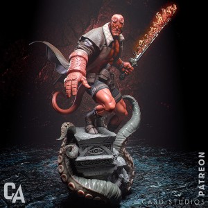 Hellboy - wersja 2 - model 1 (w kurtce) - różne skale