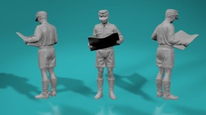 German WWII Afrika Korps - Officer type 1 - various scales