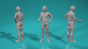 German WWII Afrika Korps - Soldier type 1 - various scales