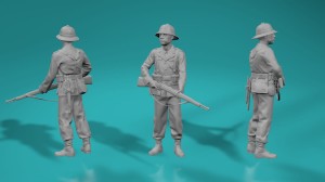 German WWII Afrika Korps - Soldier type 3 - various scales