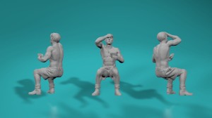 German WWII Afrika Korps - Soldier playing cards 3 - various scales