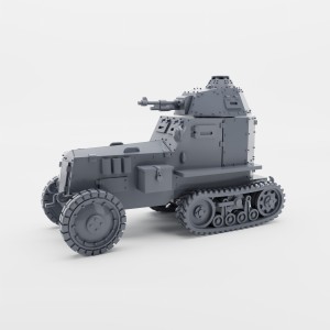 Samochód opancerzony wz.28 - zamknięty właz - 1:48