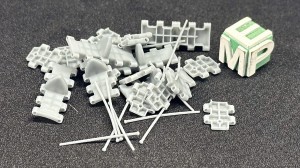 T-34 - 500mm Waffle tracks - early split - pin - 1:16