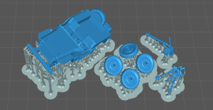 Jeep Willys with MG and M2 60mm mortar - 1:72