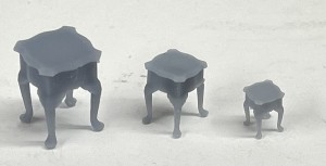 Taborek kwadratowy ozdobny - 3 sztuki - 1:72