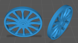 Wheels for italian field gun 75mm - 4 pieces - 1:35