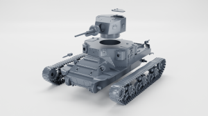 Czołg średni M2A1 - otwarty właz - 1:72