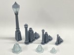 Lampa 3M z przeźroczystym kloszem - 2+2 sztuki - 1:43