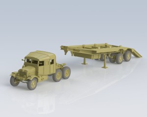 Naczepa TRMU300 do Scammel Pioneer - podczas załadunku - 1:72