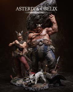 Obelix, Asterix and Idefix - Diorama - various scales