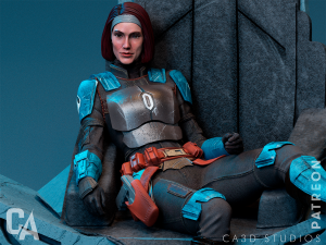 Bo-Katan - model 2 (without helmet) - various scales