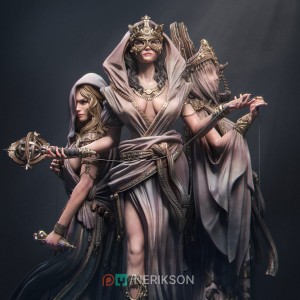 Moirae - Three Fates - Whole set of 3 figures - various scales
