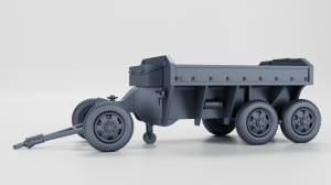 Amuunition trailer M23 - empty, no tarpaulin - 1:72