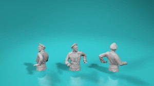 German Tank Crew - bust (half figure) - version 8b - various scales