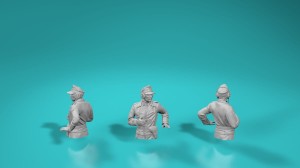 German Tank Crew - bust (half figure) - version 10b - various scales