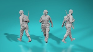 US WWII soldier - walking - version 4 - various scales