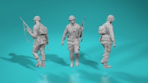 US WWII soldier - walking - version 5 - various scales