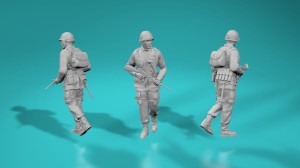 US WWII soldier - walking - version 6 - various scales