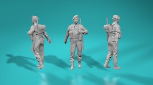 British WWII soldier - walking - version 5 - various scales