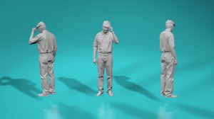 Civilians - Older man greeting - various scales