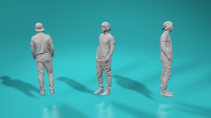 Civilians - Young man in baseball cap - various scales