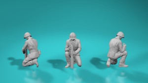 US WWII 105mm howitzer crew - version 6 - various scales