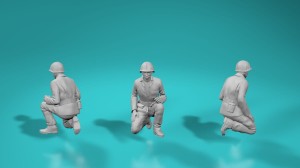 US WWII 105mm howitzer crew - version 7 - various scales