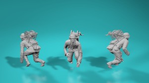 German WWII soldier - radio - version 1 - various scales