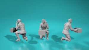 German WWII soldier - radio - version 3 - various scales