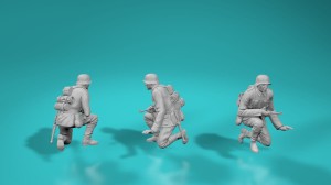 German WWII soldier - on the boat - version 3 - various scales