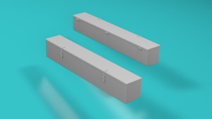 PzIII - rear stowage box - type 1b - 1:35