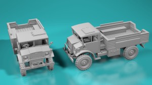 Średnia ciężarówka C30 (30cwt) - zamknięty właz - 1:72