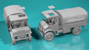 C30 (30cwt) - medium truck - with tarpaulin - open hatches - 1:72