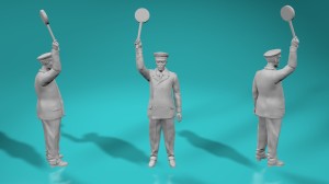 Station master with lollipop - various scales