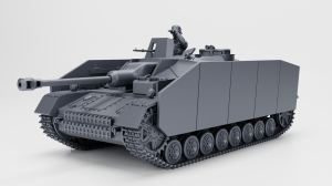 Sturmgeschutz IV (StuG IV) - z osłonami bocznymi - otwarty właz - 1:72