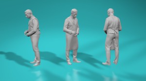 Waiter - taking order - various scales