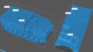Multiple rocket launcher M270 MLRS - open hatch - combat - 1:72