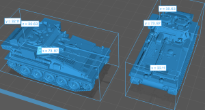 Armored reconnaissance vehicle FV107 Scimitar - no equipment - closed hatch - 1:72